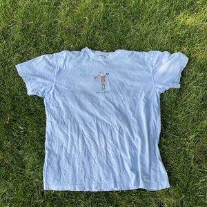 Life is good golf tshirt